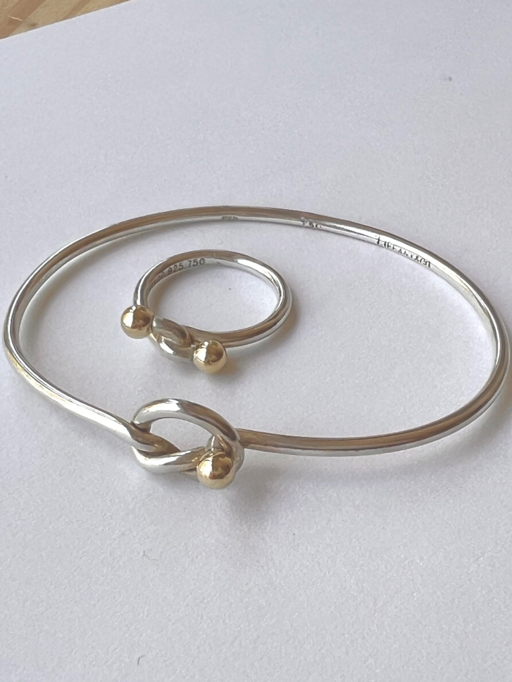 Tiffany & Co. Vintage Two-Tone Love Knot Set